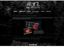 Сайт музыкального лэйбла MFL-Records