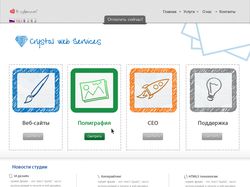 Дизайн главной и внутренних страниц сайта